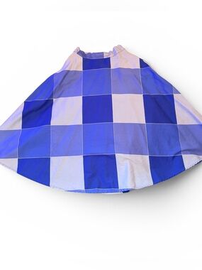 Blue Collectif x ModCloth Checker A-Line Skirt